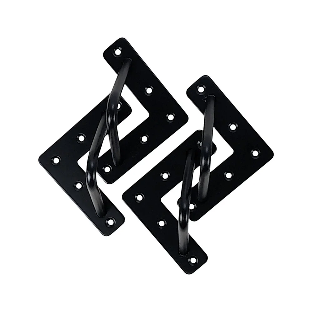 4 Pcs Metal Black Hairpin Furniture Legs With Floor Protector, Open Box, Unused